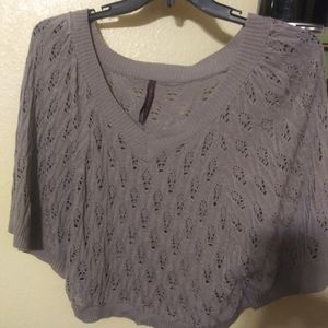 Crocheted Poncho Style Top